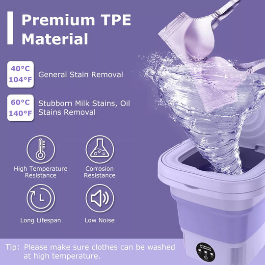 Foldable & Portable Mini Washing Machine