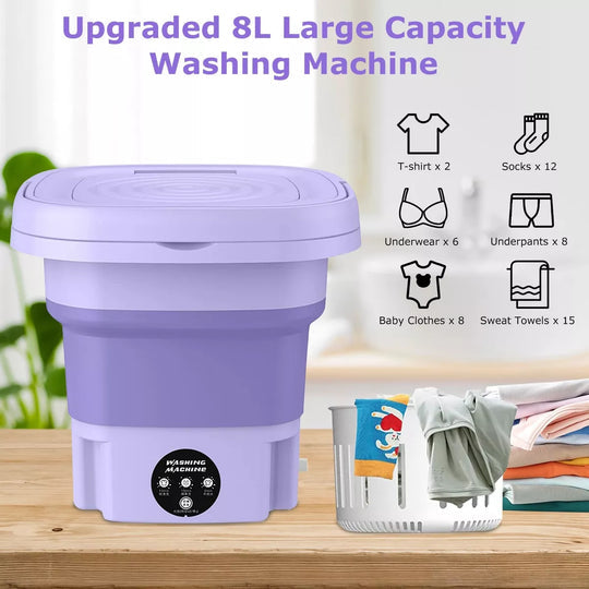 Foldable & Portable Mini Washing Machine